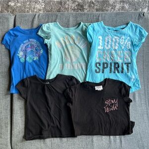 girls blue shirt bundle
